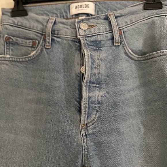 AGOLDE Jeans 25 Nico High Rise Slim Fit Pants Womens Cliffside - Picture 12 of 14